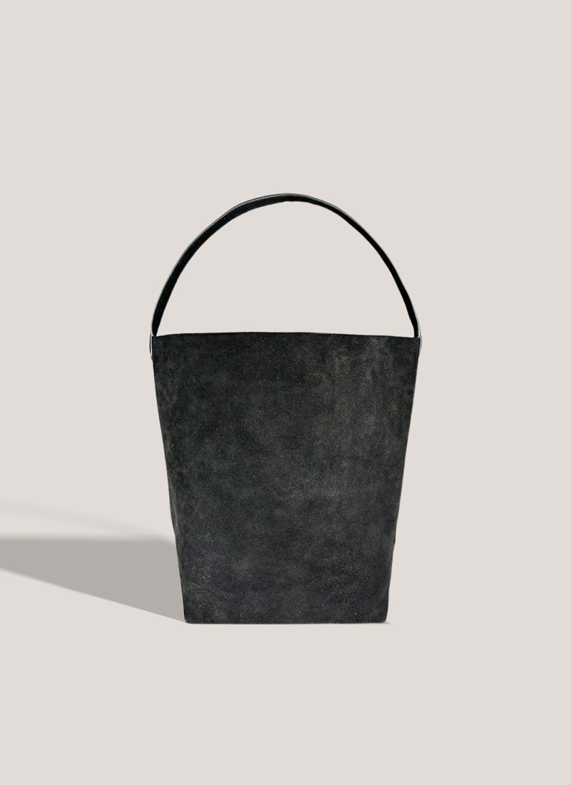 ブラックレザーハンドバッグ　ショルダーバッグ　isole 本革 ISOLE公式 | ショルダーバッグ