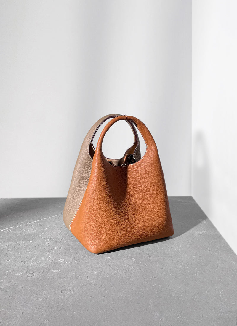 ブラックレザーハンドバッグ　ショルダーバッグ　isole 本革 ISOLÉ公式 | ハンドバッグ メロディー 4色選べる ISOLE